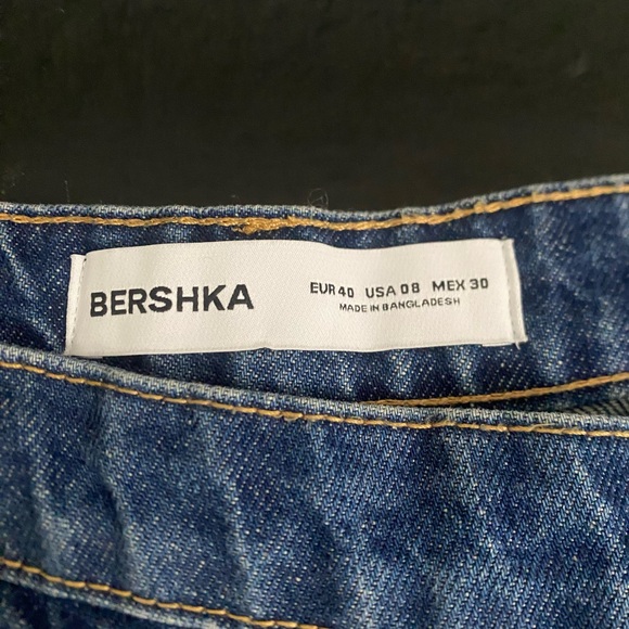 Bershka Blue Denim Skort, size 8 - Picture 4 of 5
